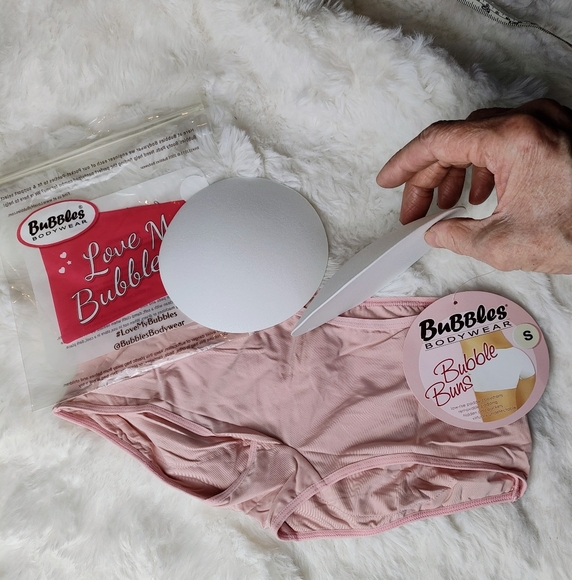 Bubble buns padded BOY SHORT panty pad set - skin pink (S) UNISEX! - Picture 6 of 9